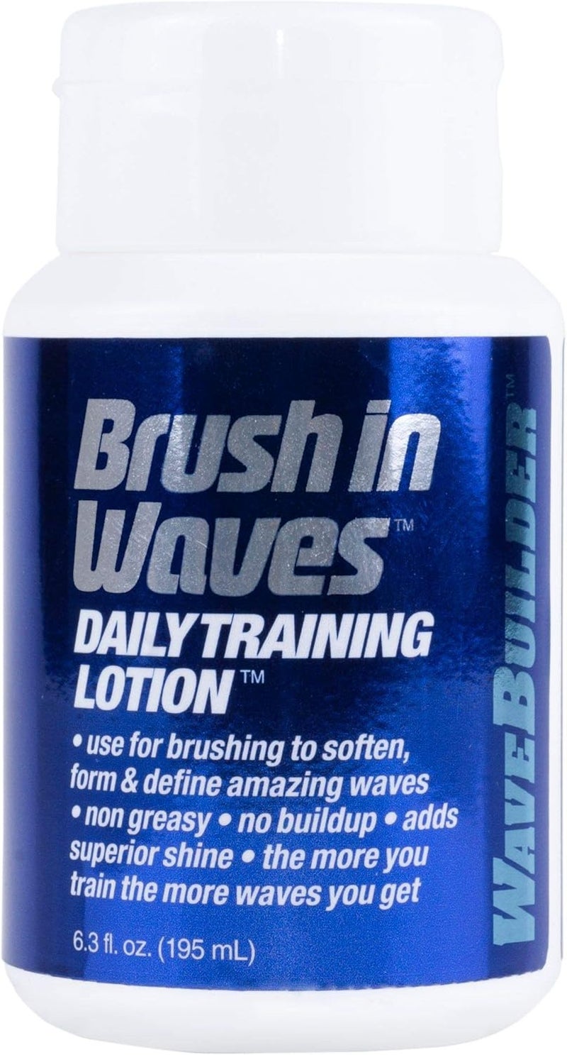 Wavebuilder Wave Builder Brush In Waves Daily Training Lotion, 6.3 Ounce - Non Greasy Formula for Defining Hair Waves - Image 1